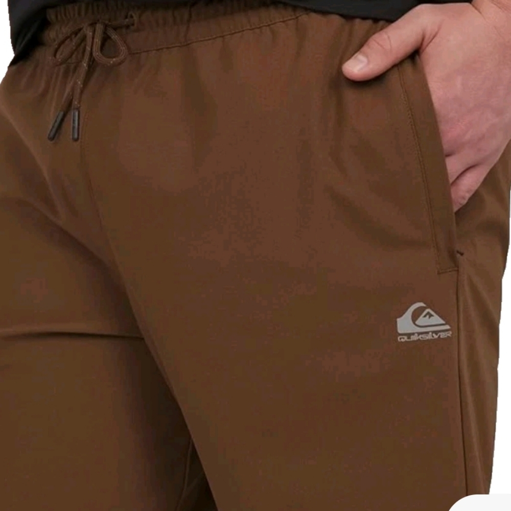 Quiksilver Men's Comfort Stretch Dry Flight Active Short, Brown, XXL NWT